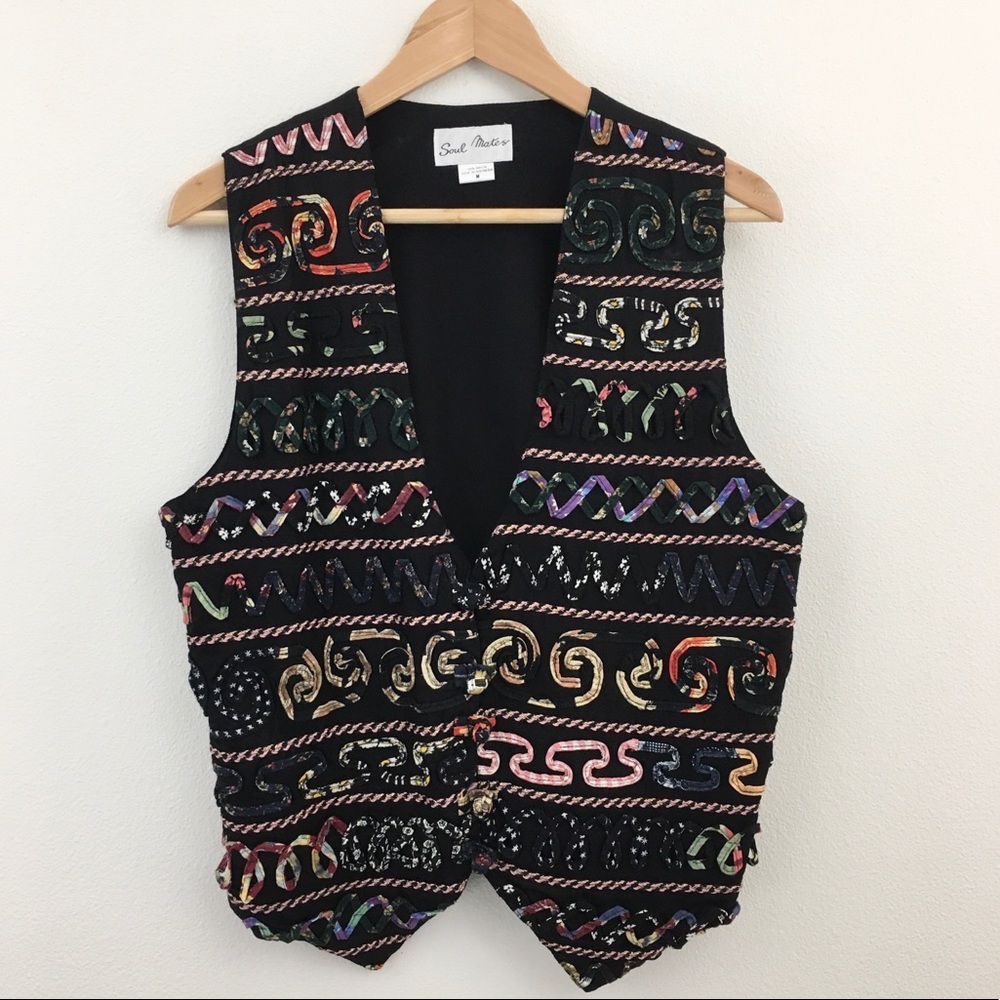 Soul Mates | Colorful Detailed Ribbon Vest